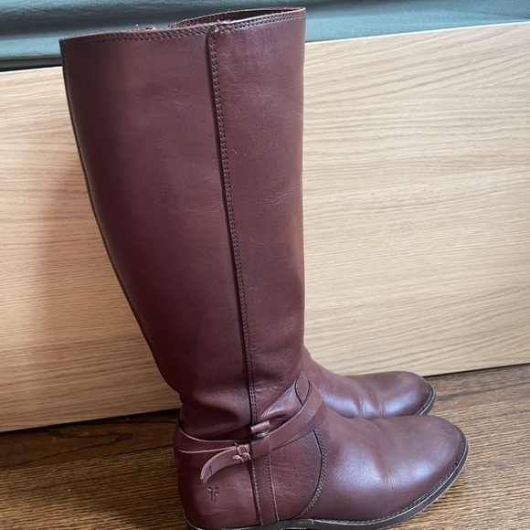 FRYE MELISSA BELTED TALL Boots size 7 - Picture 7 of 8